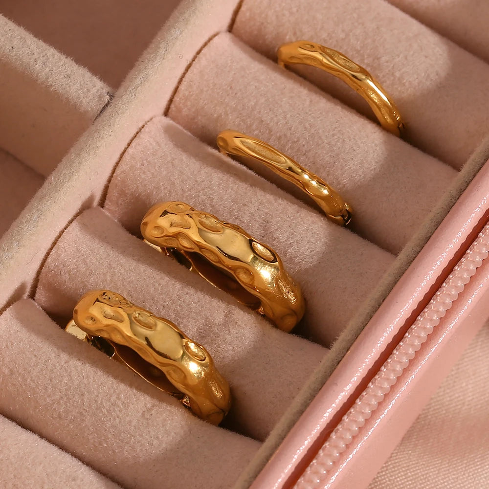 Gold Plated Hoop Earrings