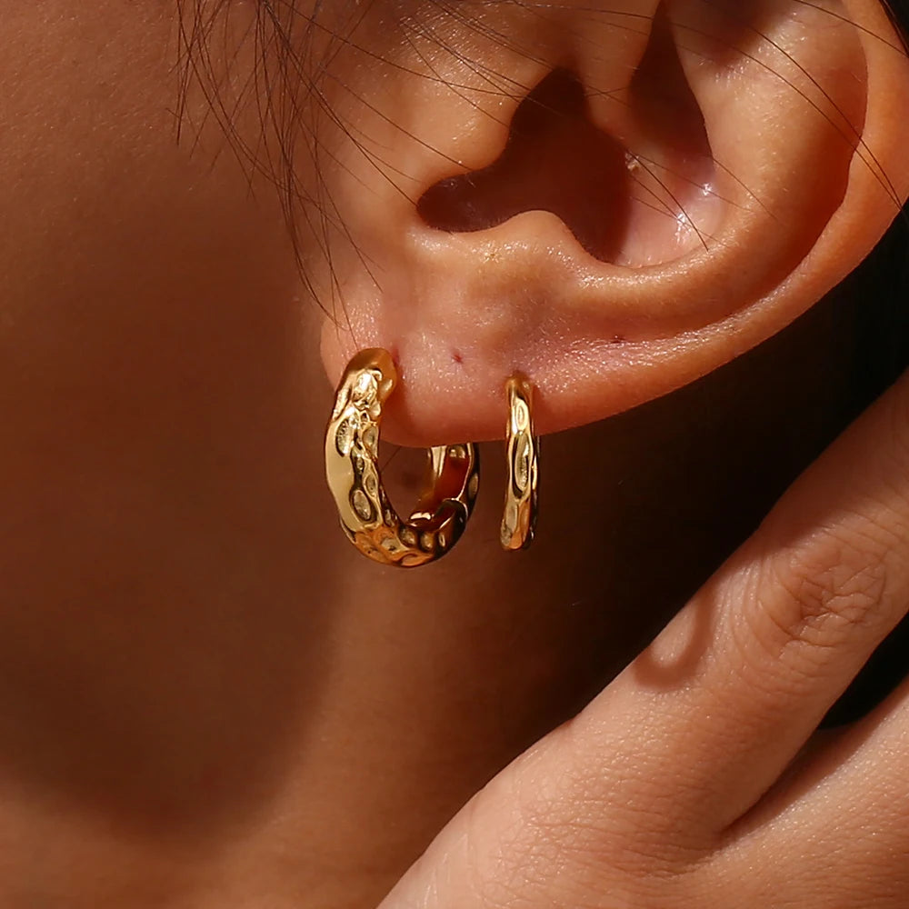 Gold Plated Hoop Earrings